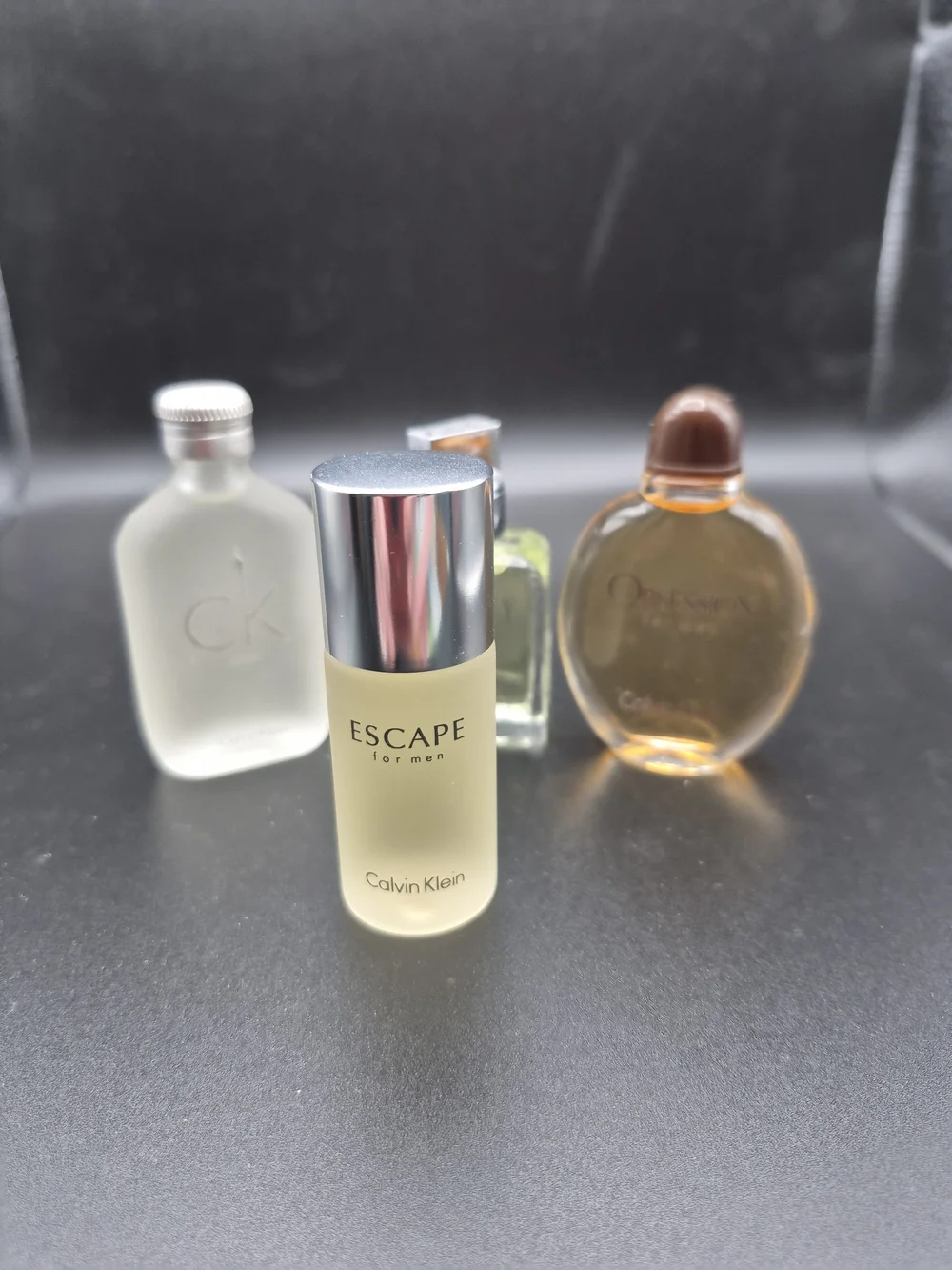 Calvin Klein Mini Fragrance Set - Clear, Frosted & Amber Bottles